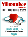 Logo Recognizing Third Coast Foot and Ankle's affiliation with Milwaukee Top Doctors 2023